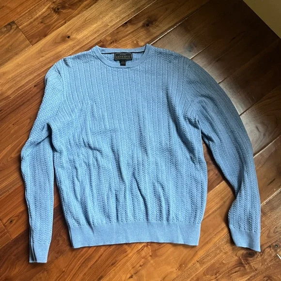Jos A Bank Reserve Men’s Sweater Size Large Color Blue - Picture 5 of 5